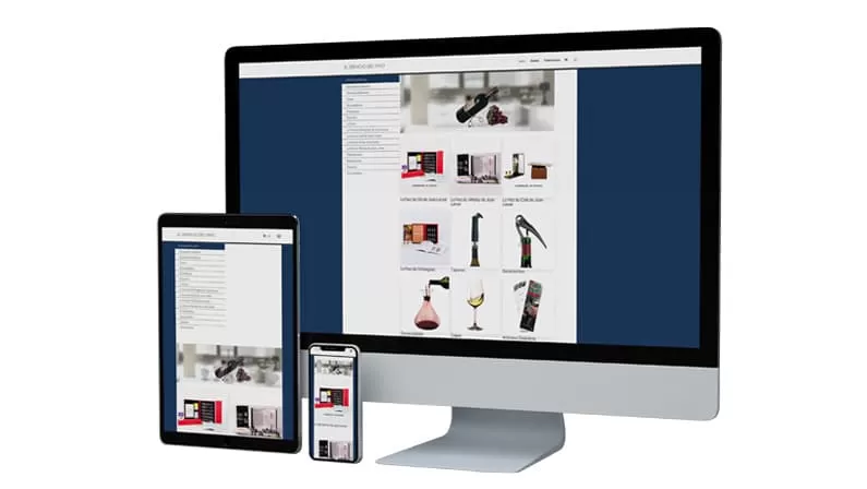 Tienda Virtual el servicio del vino