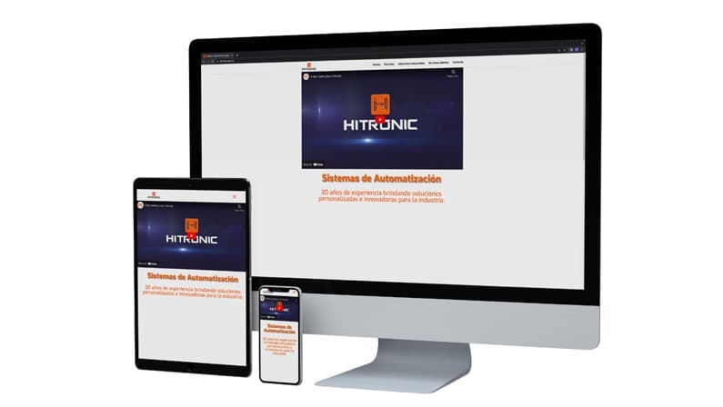 Sitio web Hitronic